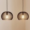 TEMAR LIGHTING Závesné svietidlo Larus z čiernej ocele, 2-plameňové - ZW JUSRA 250 BLACK 2