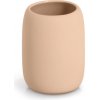 ZELLER Keramický pohár na zubnú kefku svetlý béžový 8,4 x 10,8 cm