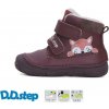D.D.Step Zimné kožené topánky W082 fox - raspberry Veľkosť-obuvi: 28