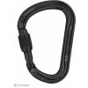 Petzl WILLIAM SCREW LOCK karabína so skrutkovacou poistkou, čierna