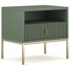 Vivaldi Noční stolek Maggiore 53,9 cm zelený/zlatý