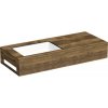 Kompaktná doska pod umývadlo s umývadlom Intedoor TRENTA Compact dub x 90 cm až 160 cm x 50 cm S výrezom