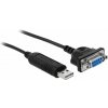 Delock Adaptér z rozhraní USB 2.0 na sériové rozhraní RS-232 s kompaktním krytem sériového konektoru
