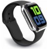 SWISSTEN silikonový řemínek pro Apple Watch 42-44 mm černá 46000111