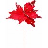 Kvet MagicHome Vianoce, Poinsettia, červená, stonka, 46cm, veľkosť kvetu: 30 cm