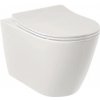 Kludi Resa R - Závesné WC s doskou SoftClose, Rimless, Spiralflush, lesklá biela 23WCSET43