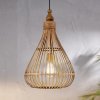 EGLO Závesná lampa Amsfield z bambusu tvar hrušky - 49772
