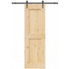 Posuvné dvere s príslušenstvom, 70x210 cm, masívne borovicové drevo