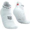 Bežecké ponožky Compressport Pro Racing Socks v4.0 Run LOW White/Black Veľkosť: T3 (EUR 42 - 44)