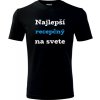 Čierne tričko Najlepší recepčný - darček pre recepčného L
