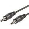 Kábel 3.5mm stereo jack M/M 2m, čierny