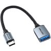 Vention CCXHB USB-C to USB-A (F) 3.0 OTG, 0,15m, šedý