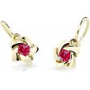 Cutie Jewellery Zlaté detské náušnice C2201-10-X-1 červená