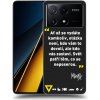 Picasee silikónový čierny obal pre Xiaomi Poco X6 Pro - Kazma - SVĚT PATŘÍ TĚM, CO SE NEPOSEROU