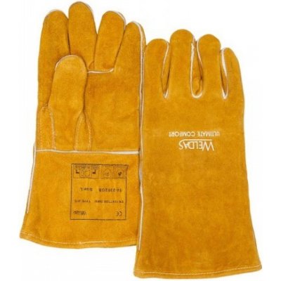 Zváračské kožené rukavice 10-2392GB L Weldas