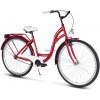 Retro bicykel dámsky mestský VELLBERG bordový