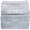Froté osuška DARA, sivá s výšivkou, 70x140cm