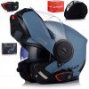 Čeľusťová prilba LS2 FF902 Scope II Matt Misty Blue, homologácia ECE 22.06