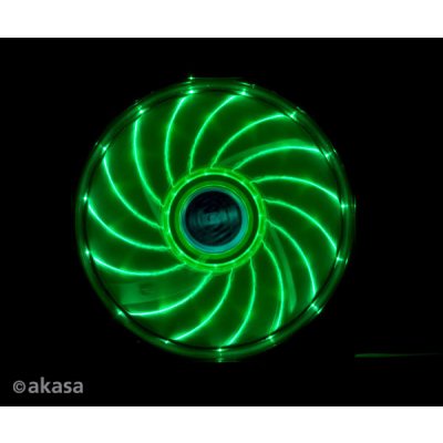 prídavný ventilátor Akasa Vegas LED 12 cm zelená AK-FN091-GN