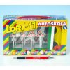 Lori Stavebnica 11 Autoškola Dopravné značky 16ks + 2 kužele + auto