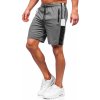 Grafitové pánske teplákové šortky Bolf 68040