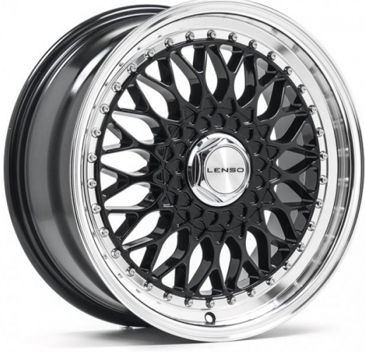 LENSO BSX 7,5x17 4x100 ET35 gloss black polished