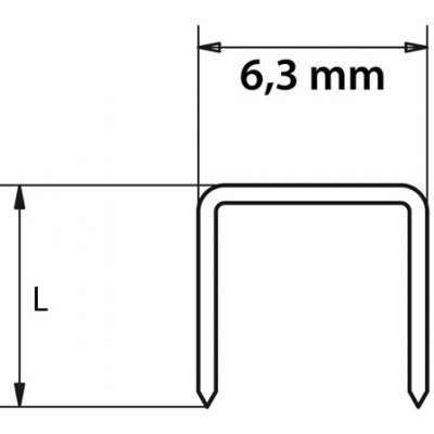 Makita F-33623 Spona pre AT638 6,3mm x 30mm - 5000ks