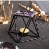 Nemecko Kadidelnica -piecka z ocele Thanos čierna (9,5 cm, na čajovú sviečku)