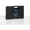 Hahnemühle skicár BLACK BOOK špirálová väzba 250 gsm 30 listov A5 LANDSCAPE