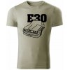 T-ričko BMW e30 line pánske tričko Farba trička: Svetlá Khaki, Farba potlače: Čierna, Veľkosť: 4XL