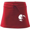 Mačka Jin jang športová sukne two in one červená