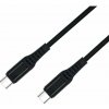 Mobilly USB4 USB-C kábel 5A, 240W, Thunderbolt 3, 40Gbps 8K@60Hz, 1m, čierna XXX