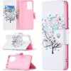 Peňaženkové kožené puzdro DRAWING na Xiaomi Redmi Note 10 Pro - Tree