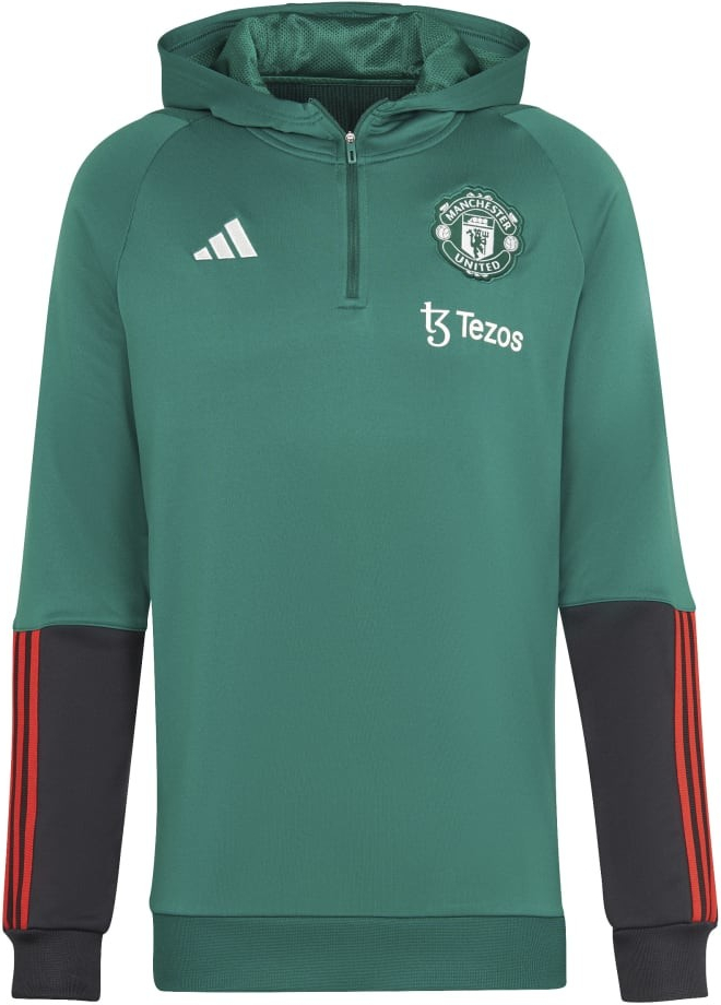 adidas Mikina MANCHESTER UNITED Tiro green