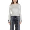 Karl Lagerfeld Svetre KLJ MOCK NECK SWEATER A3W18006 Biela