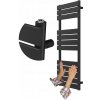 Kúpeľňový radiátor vodný Granitan 611 W 45 x 120 mm čierny