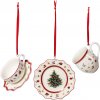 ZÁVESNÉ OZDOBY, SERVIS, TOY´S DELIGHT DECORATION, 3 KS
