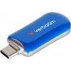 Verbatim USB flash disk, USB C, 128GB, Plectra, modrý, 30233, USB C