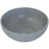 BATH DELUXE Umývadlo na dosku BERGEN, priemer 39 cm, betón/šedá 06-039-19-23-00 + záruka 3 roky zadarmo
