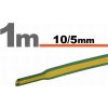 SOLEX Zmršťovacia trubička 10mm/5mm žlto-zelená DRS10-5/YEGR