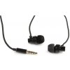 GEMBIRD sluchátka s mikrofonem MHS-EP-CDG-B pro MP3, kovová, Black MHS-EP-CDG-B