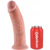 King Cock 10 veľké dildo so semenníkmi s prísavkou prírodné 25 cm