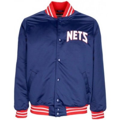 Mitchell & Ness NBA Heavyweight Satin Jacket New Jersey Nets OJBF3413-NJNYYPPPNAVY 183512
