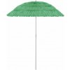 vidaXL Plážový slnečník Hawaii, zelený 180 cm