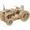 Robotime 3D drevené mechanické puzzle Traktor 135 ks