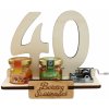 KupMa Darčekový stojan 40 rokov s verklíkom HU