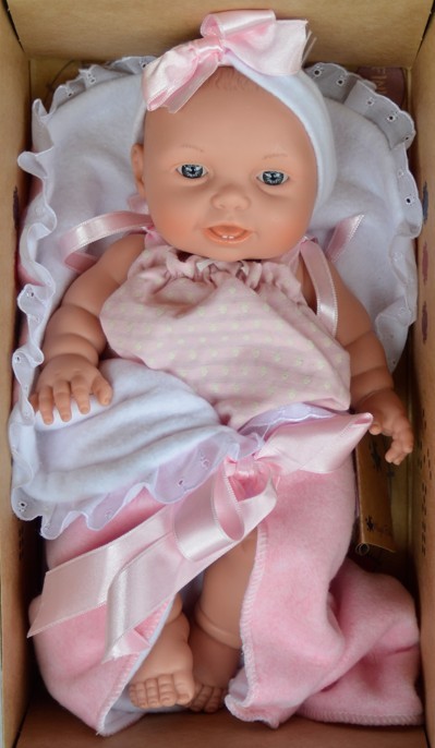 Lamagik Realistické miminko holčička Rózinka 33 cm
