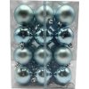 Vianočné gule plastové Lafiora Ø 6 cm modré 36 ks