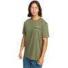 Pánske tričko Quiksilver, ARCHED TYPE Khaki,Čierna,Biela S