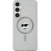 Puzdro Karl Lagerfeld HC Magnetic IML Metal Choupette Head pre Samsung Galaxy S25 Plus čierne